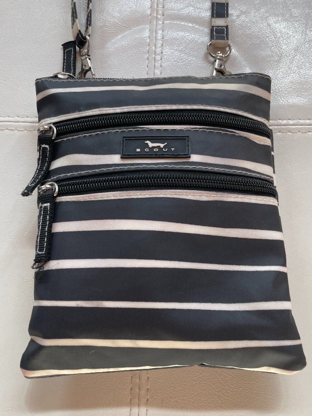 SCOUT Sally Go Lightly Striped Coated Cotton Crossbody Bag